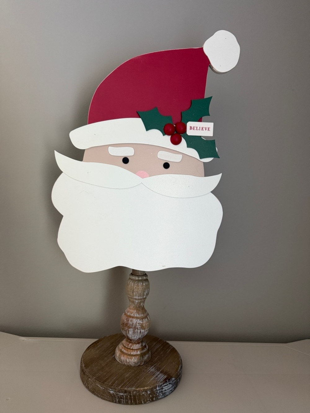 Glory Haus Wooden Holiday Decor 5 count holiday toppers and stand - Picture 5 of 9